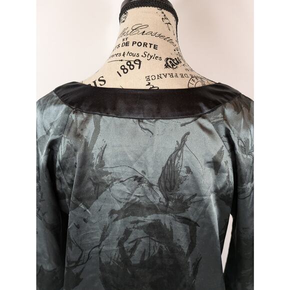 Daisy Fuentes Womens Sz Small Slip Dress Mini Short V-Neck Nightgown 3/4 Sleeve - Picture 7 of 12